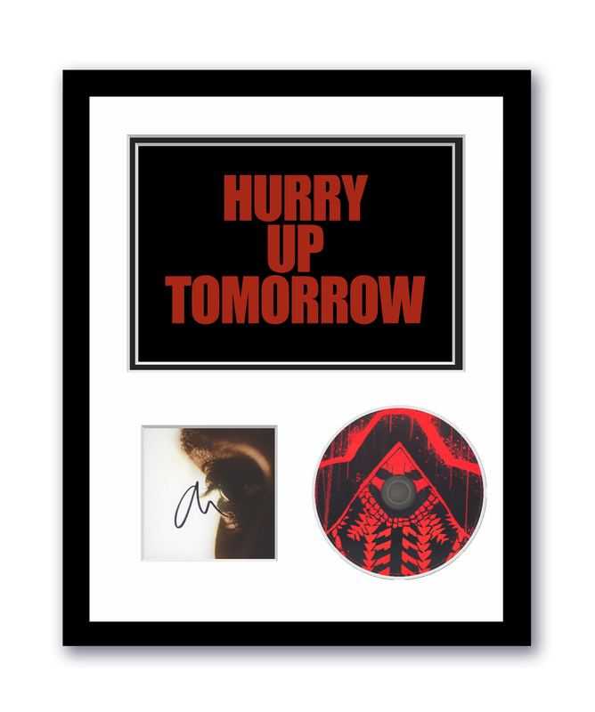 Item # 193342 - The Weeknd Signed 11x14 Framed CD Photo Hurry Up Tomorrow Frank Miller ACOA
