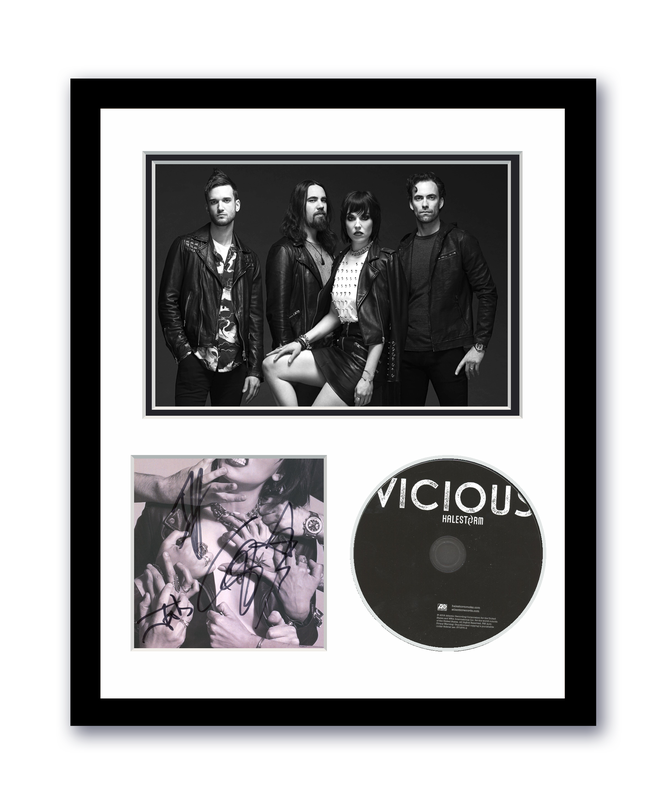 Item # 179739 - Halestorm Autographed Signed 11x14 Custom Framed CD Photo Vicious ACOA