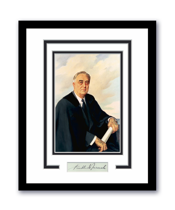 Item # 199178 - President Franklin D. Roosevelt Autographed Signed 11x14 Framed Photo FDR ACOA