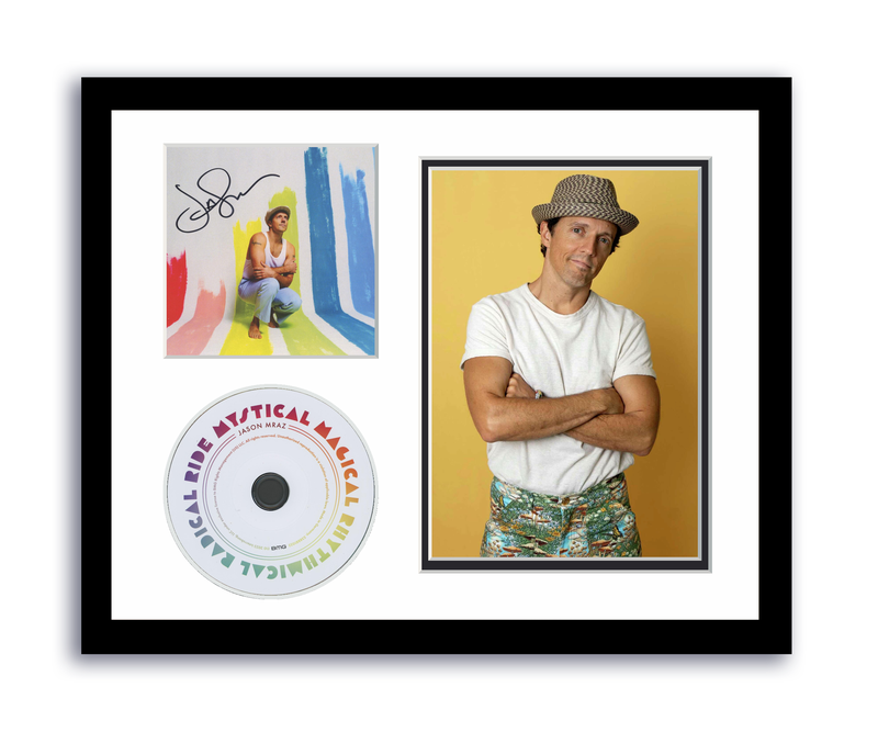 Item # 175244 - Jason Mraz Autographed Signed 11x14 Custom Framed CD Photo Mystical Magical ACOA