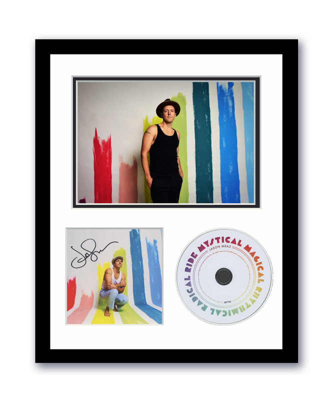 Item # 173897 - Jason Mraz Autographed Signed 11x14 Custom Framed CD Photo Mystical Magical ACOA