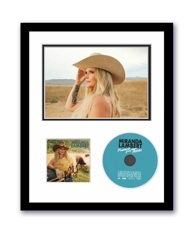 Item # 191540 - Miranda Lambert Autograph Signed 11x14 Framed CD Photo Postcards From Texas ACOA