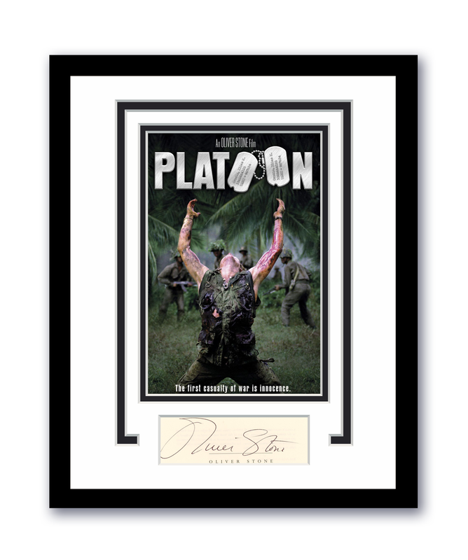 Item # 187982 - Platoon Oliver Stone Autographed Signed 11x14 Framed Photo ACOA