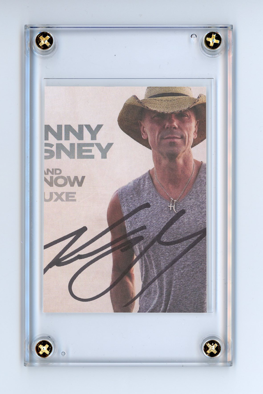 Item # 196589 - Kenny Chesney Autographed Trading Card Sized Signed Cut ACOA