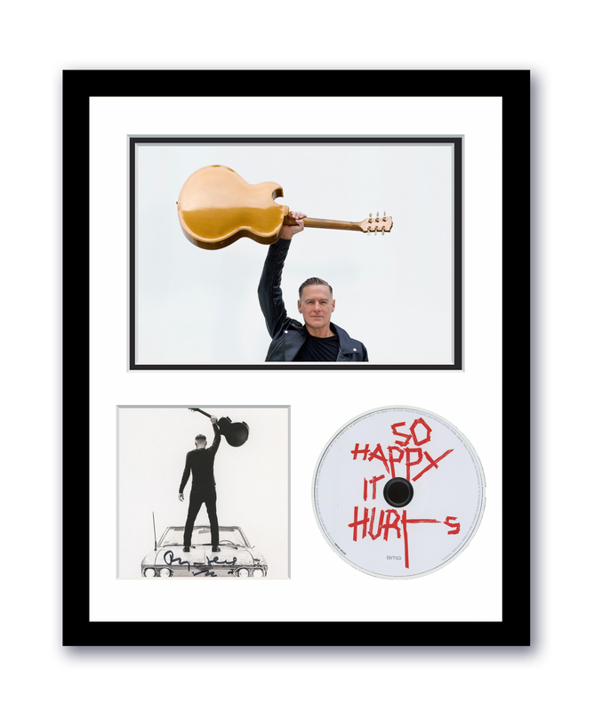 Item # 173916 - Bryan Adams Autograph Signed 11x14 Custom Framed CD Photo So Happy it Hurts ACOA