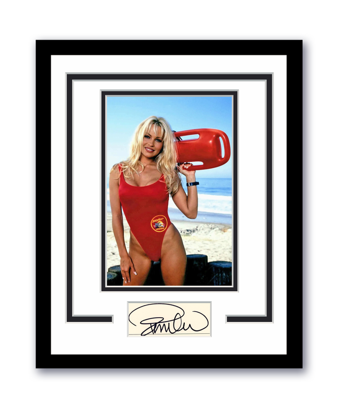 Item # 179848 - Pamela Anderson Autographed Signed 11x14 Framed Photo Baywatch Hot Sexy ACOA