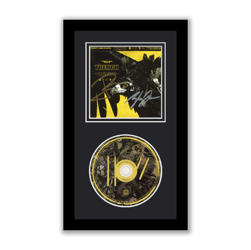 Item # 205254 - Twenty One Pilots Autographed Signed Framed CD Trench ACOA