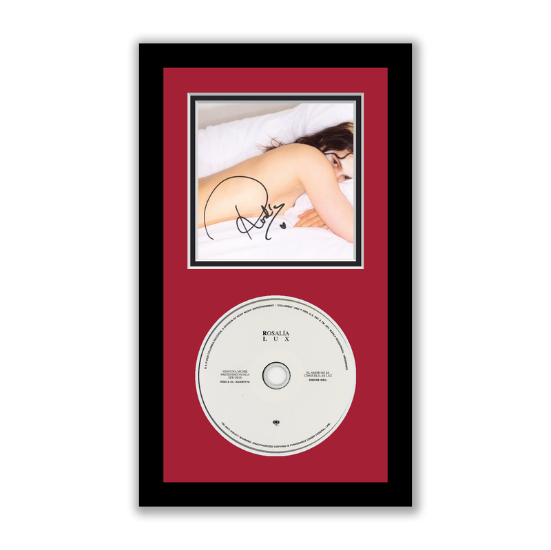 Item # 203260 - Rosalía Autographed Signed Framed CD LUX ACOA