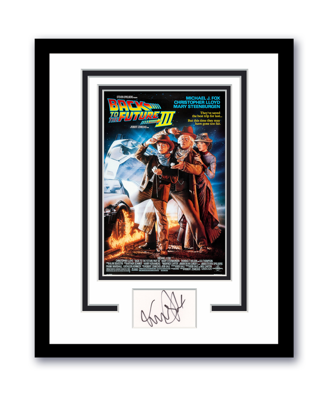 Item # 181117 - Back to the Future III Michael J. Fox Autographed 11x14 Framed Photo ACOA
