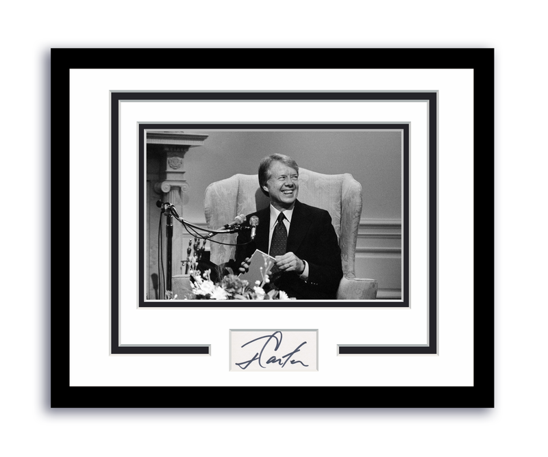 Item # 191288 - President Jimmy Carter Autographed Signed 11x14 Framed Photo ACOA