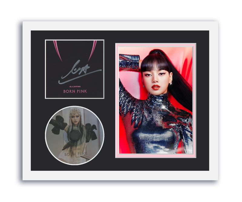 Blackpink Lisa Autographed Signed 11x14 Custom Framed CD Photo