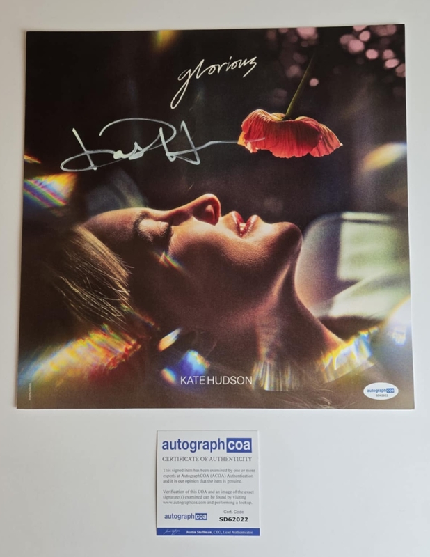 Item # 194304 - Kate Hudson Autographed Signed LP Insert Album Flat Poster Glorious