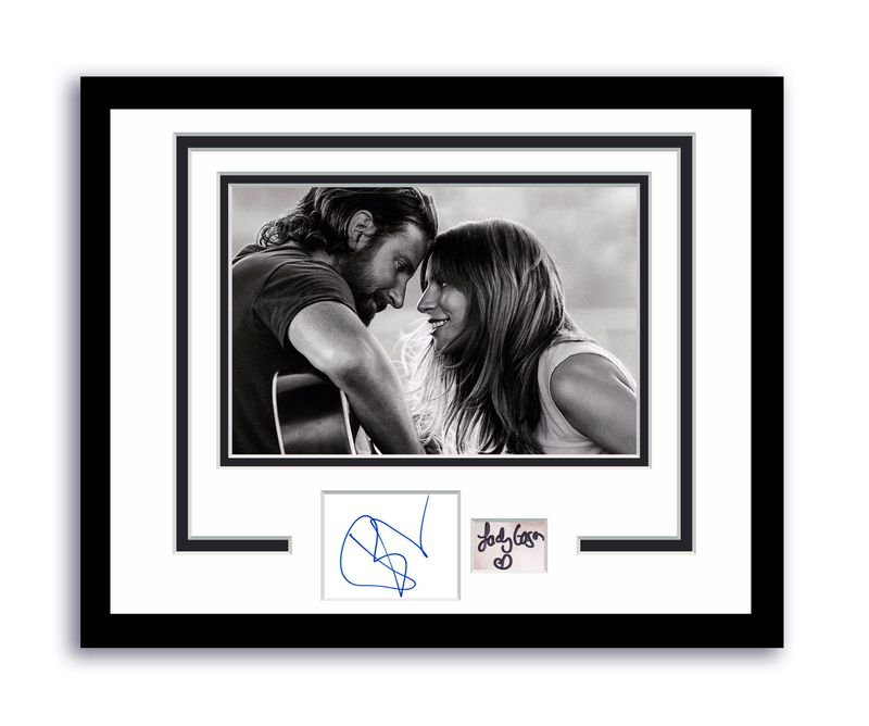 Item # 200390 - A Star Is Born Autograph Signed 11x14 Framed Photo Lady Gaga Bradley Cooper ACOA