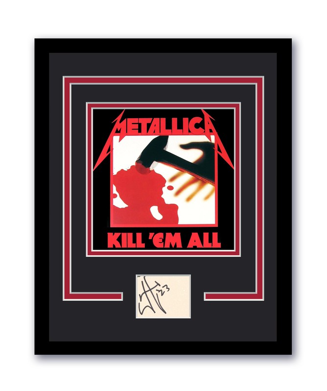 Item # 180218 - Metallica James Hetfield Autographed Signed 11x14 Framed Photo Kill 'em All ACOA