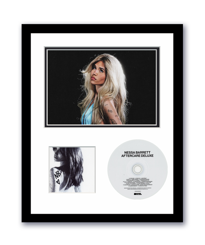 Item # 193624 - Nessa Barrett Autograph Signed 11x14 Framed CD Photo Aftercare Deluxe ACOA