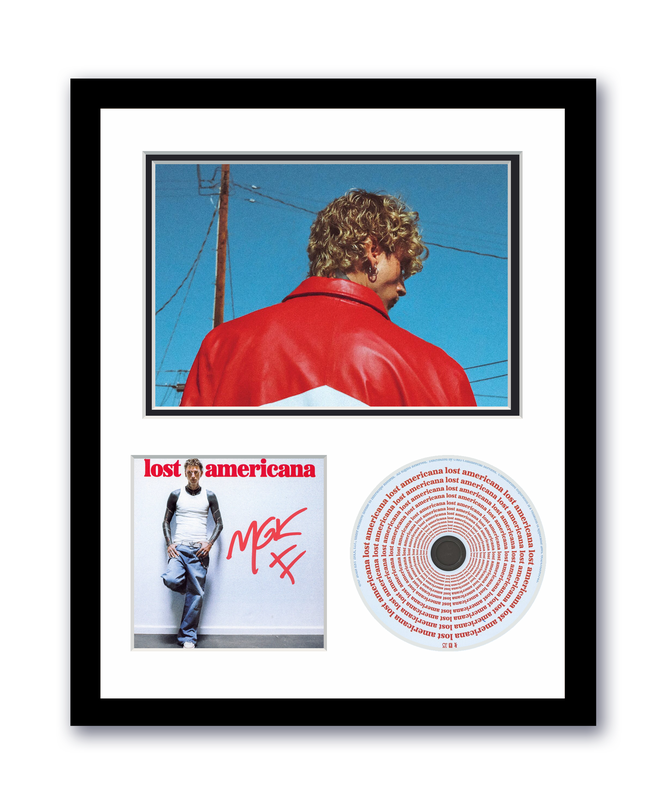 Item # 200542 - MGK Autographed Signed 11x14 Custom Framed CD Photo Lost Americana ACOA