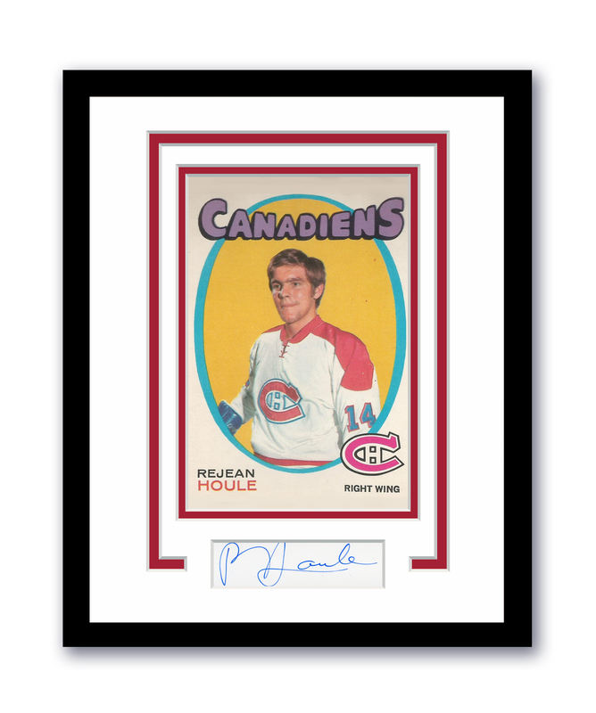 Item # 194327 - Rejean Houle Autograph Signed 11x14 Framed Photo Montreal Canadiens Hockey ACOA