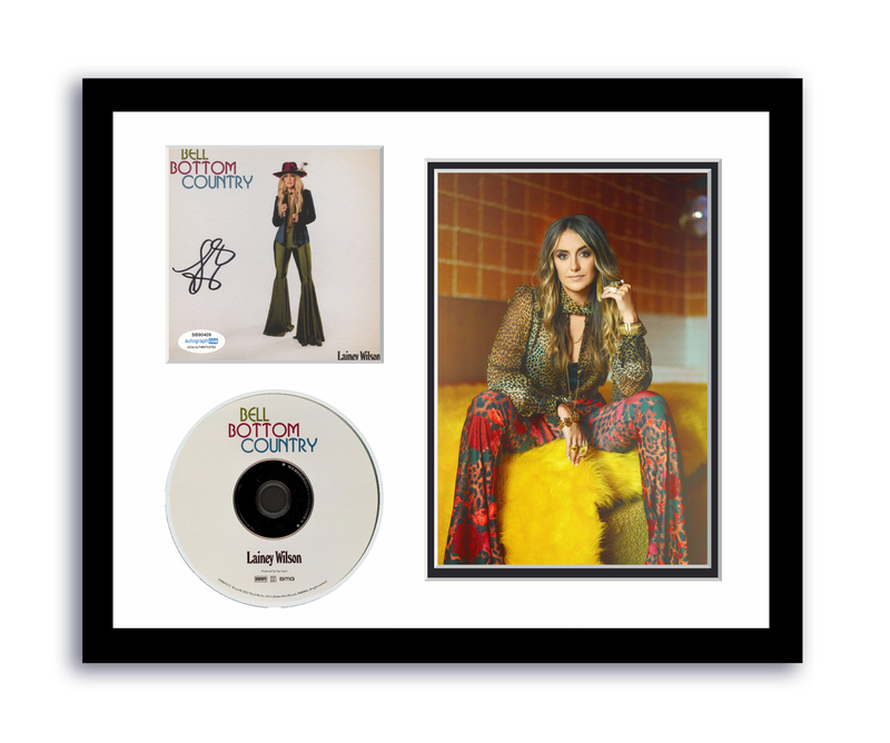 Item # 175138 - Lainey Wilson Autographed Signed 11x14 Framed CD Photo Bell Bottom Country ACOA