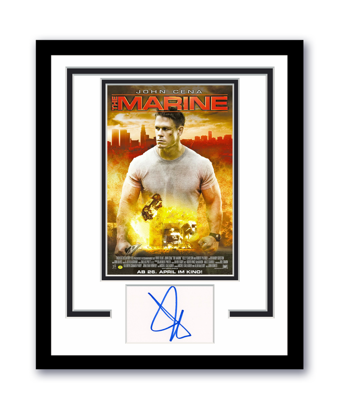 Item # 179904 - Marine John Cena Autographed Signed 11x14 Framed Photo ACOA