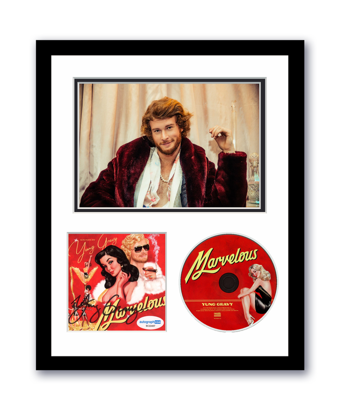 Item # 176824 - Yung Gravy Autographed Signed 11x14 Custom Framed CD Photo Marvelous ACOA