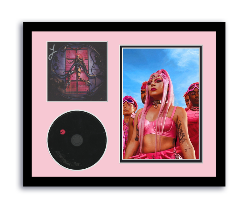 Item # 172556 - Lady Gaga Autographed Signed 11x14 Custom Framed CD Photo Chromatica ACOA