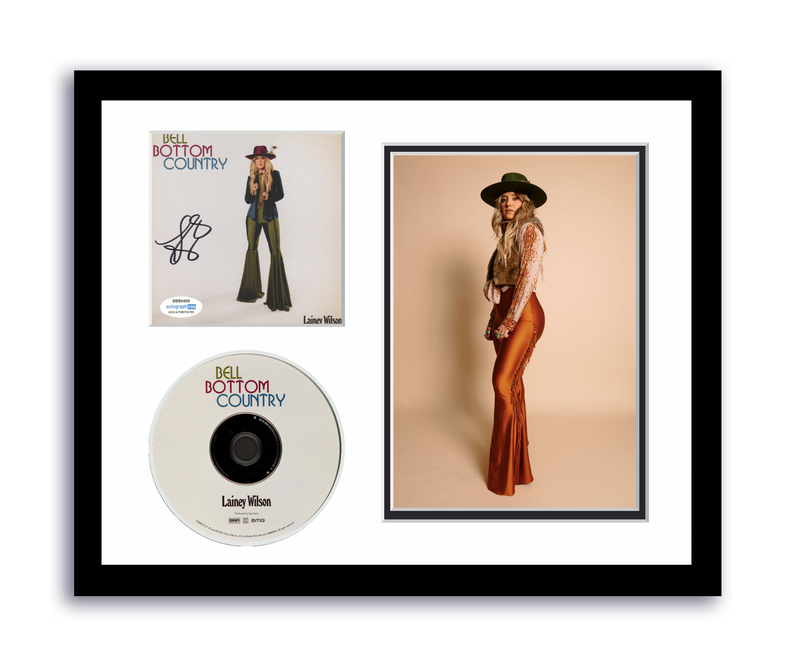 Item # 175140 - Lainey Wilson Autographed Signed 11x14 Framed CD Photo Bell Bottom Country ACOA