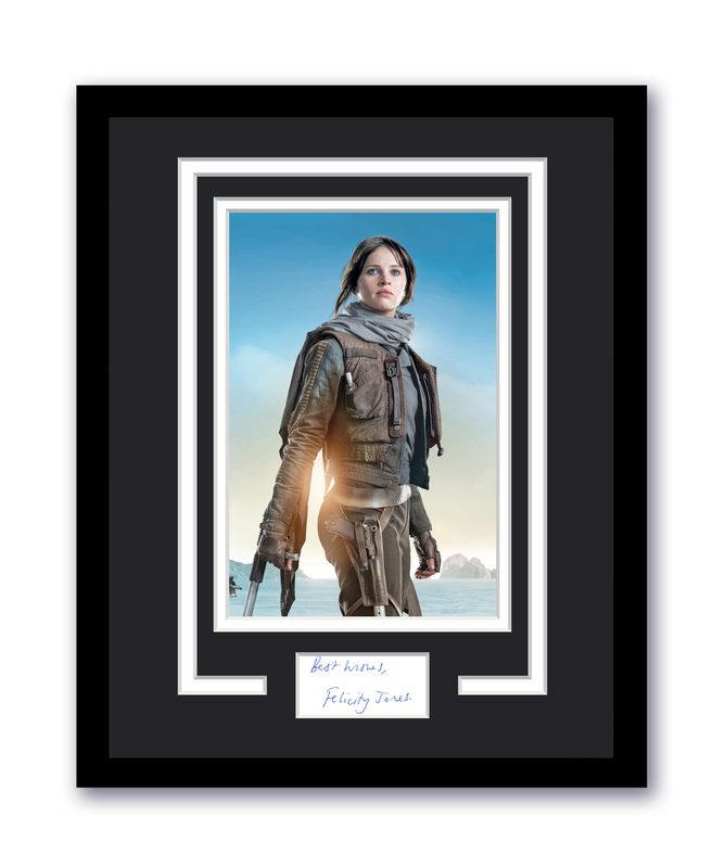 Item # 181241 - Star Wars Jyn Erso Felicity Jones Autographed 11x14 Framed Photo FULL SIGNATURE