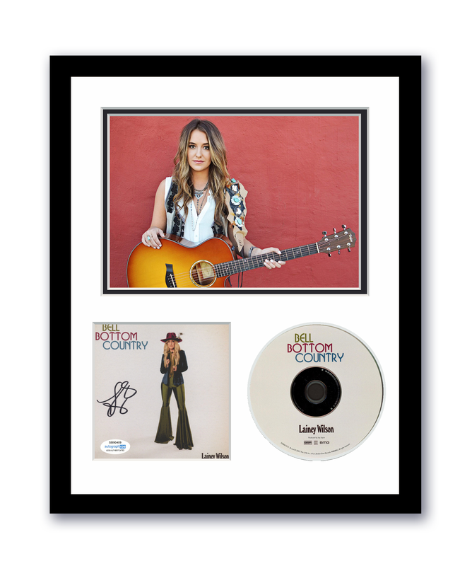 Item # 175141 - Lainey Wilson Autographed Signed 11x14 Framed CD Photo Bell Bottom Country ACOA