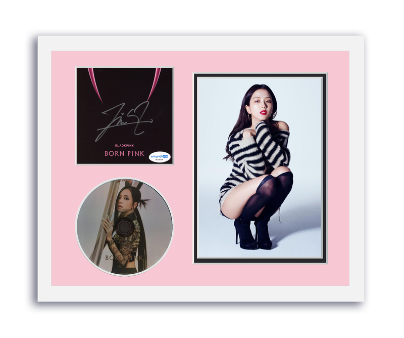 Item # 186311 - Blackpink Jisoo Autographed Signed 11x14 Custom Framed CD Photo Born Pink ACOA