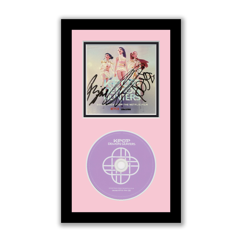 Item # 202068 - KPop Demon Hunters Autographed Signed Framed CD Kpop Demon Hunter ACOA