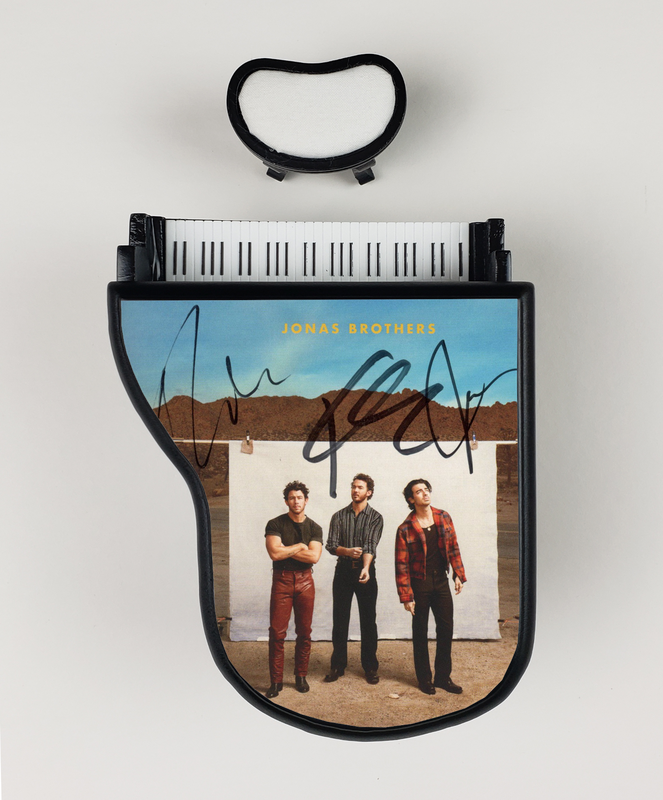 Item # 174516 - Jonas Brothers Autographed Signed Custom Toy Mini Piano The Album ACOA