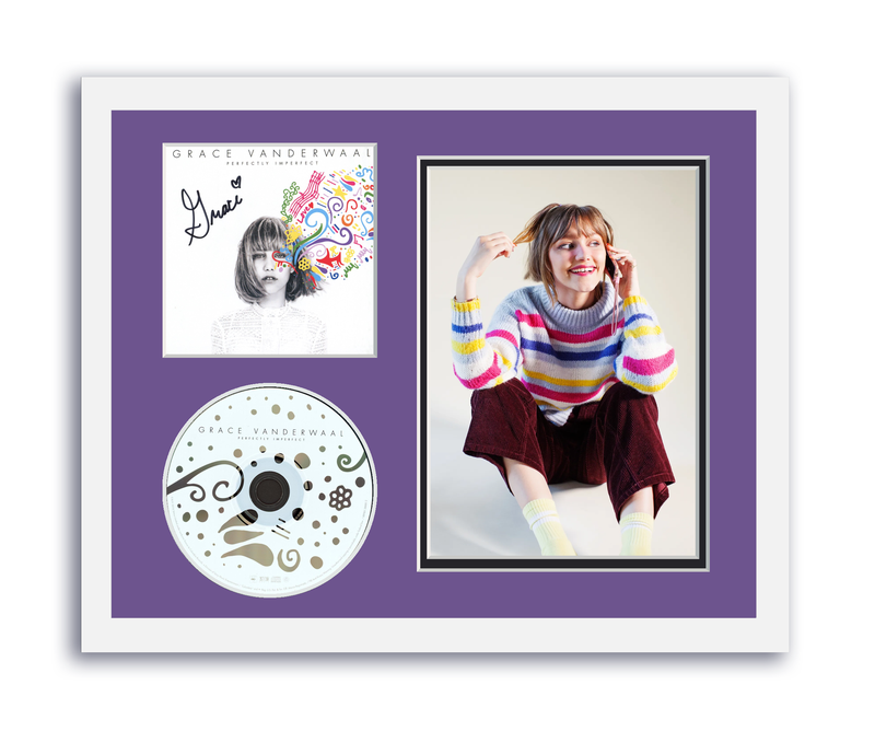 Item # 174816 - Grace VanderWaal Autograph Signed 11x14 Framed CD Photo Perfectly Imperfect ACOA
