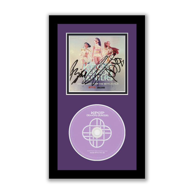 KPop Demon Hunters Autographed Signed Framed CD Kpop Demon Hunter