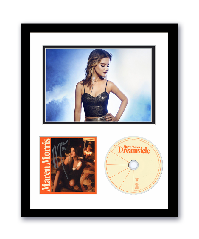 Item # 198095 - Maren Morris Autographed Signed 11x14 Custom Framed CD Photo Dreamsicle ACOA