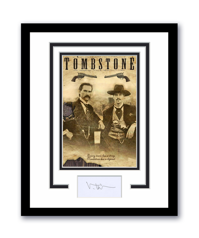 Item # 180250 - Tombstone Val Kilmer Autographed Signed 11x14 Framed Photo Doc Holliday ACOA