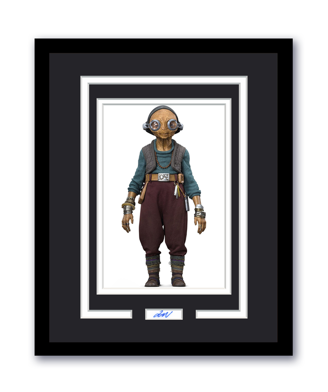 Item # 180986 - Star Wars Maz Kanata Lupita Nyong'o Autograph Signed 11x14 Framed Photo ACOA