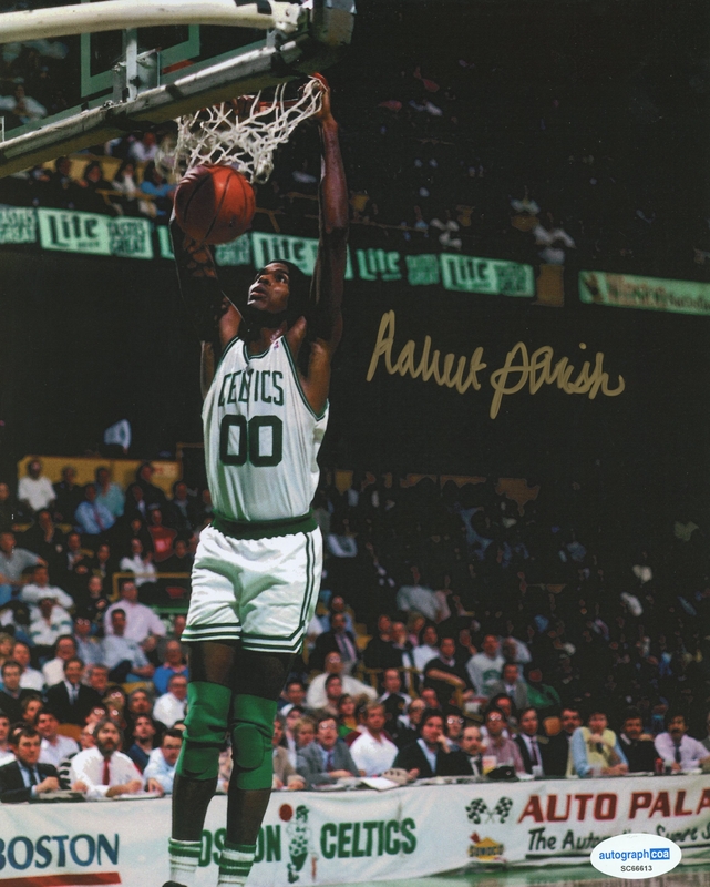 Item # 182059 - Robert Parish AUTOGRAPH Signed Boston Celtics NBA Basketball 8x10 Photo B