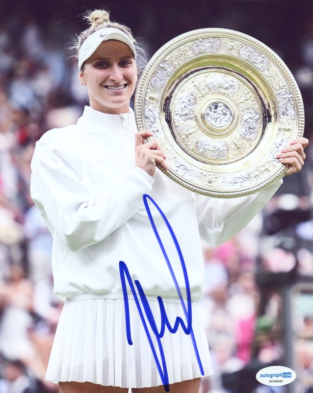 Item # 182263 - Marketa Vondrousova AUTOGRAPH Signed Wimbledon Tennis Champion 8x10 Photo D