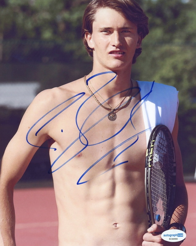 Alexander Zverev AUTOGRAPH Signed Tennis Star Shirtless 8x10 Photo