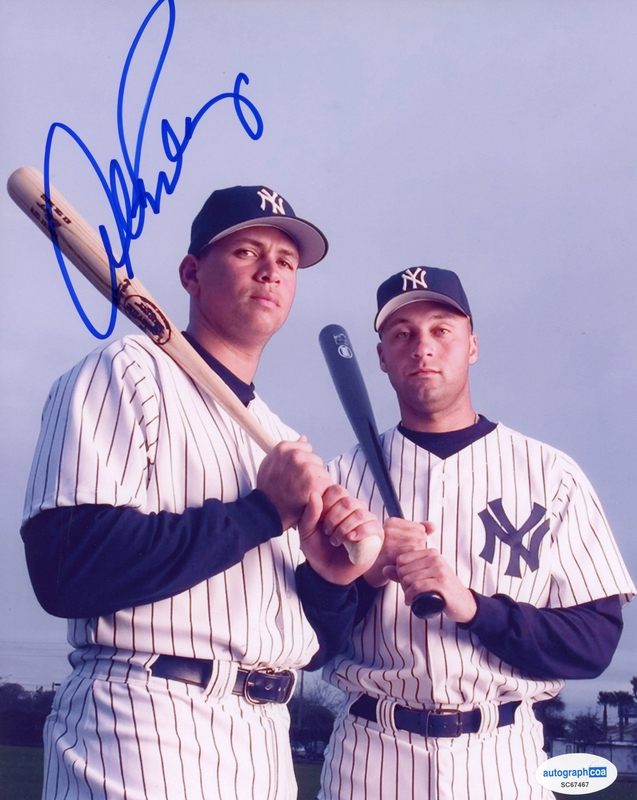 Item # 183883 - Alex Rodriguez AUTOGRAPH Signed New York Yankees Autographed 8x10 Photo D