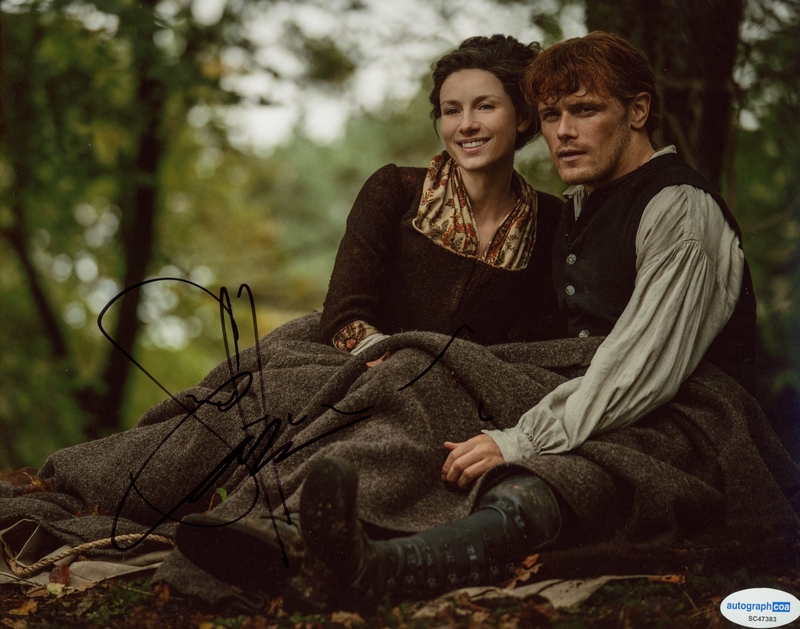Item # 173469 - Sam Heughan & Caitriona Balfe "Outlander" AUTOGRAPHS Signed 8x10 Photo E