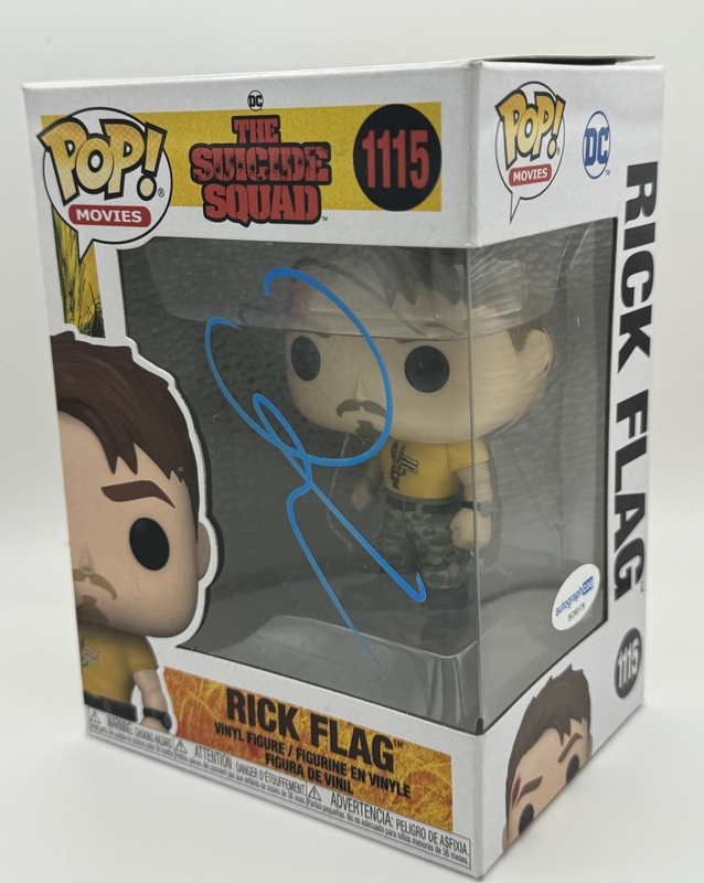 Item # 183447 - Joel Kinnaman "The Suicide Squad" SIGNED 'Rick Flag' 1115 Funko Pop Figure