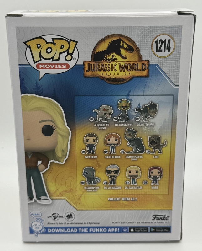 Item # 183453 - Laura Dern "Jurassic World" SIGNED 'Dr. Ellie Sattler' 1214 Funko Pop