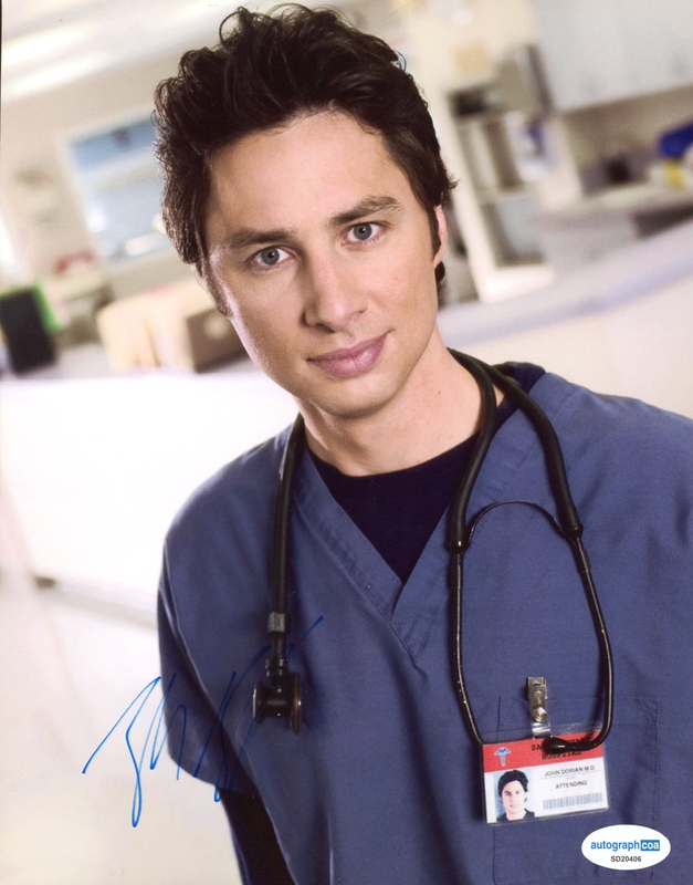 Item # 189000 - Zach Braff "Scrubs" AUTOGRAPH Signed 'Dr. John Dorian' J.D. 8x10 Photo B