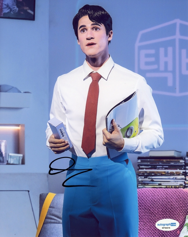 Item # 206149 - Darren Criss "Maybe Happy Ending" AUTOGRAPH Signed 'Oliver' 8x10 Photo